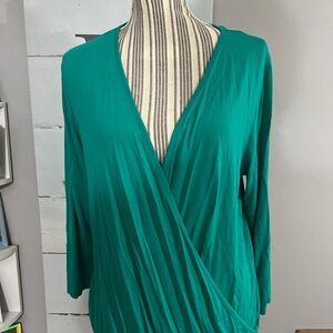 Signature Collection Turquoise Blouse Size Large